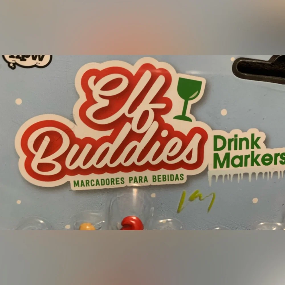 NPW ELF BUDDIES (6) drink markers NWT